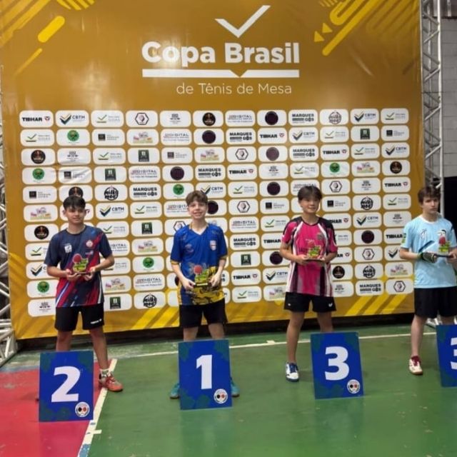 Argemiro Cândido foi campeão individual Sub-15 da Copa Brasil de Tênis de Mesa